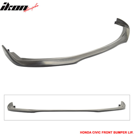 Fits 2012-2013 Honda Civic 2Dr Coupe CS Style Front Bumper Lip PU - Polyurethane