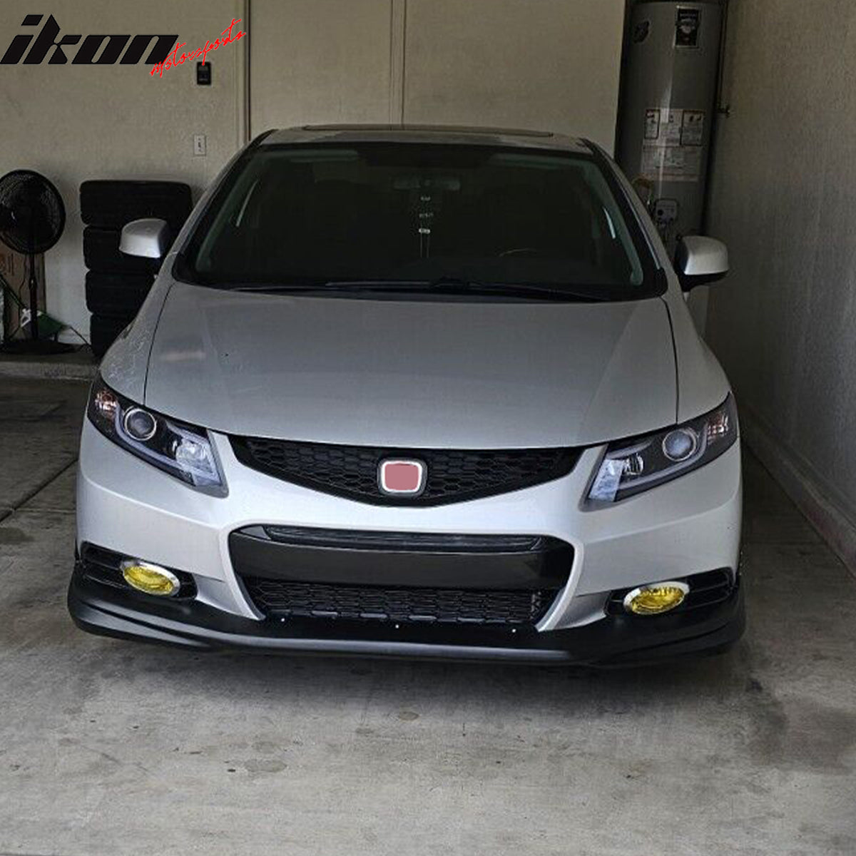 Fits 12-13 Honda Civic Coupe 2Dr USDM MD Style Front Bumper Lip Spoiler PU