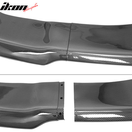 Fits 12-14 Charger SRT8 IKON PP Front Bumper Lip Chin Spoiler Carbon Fiber Print