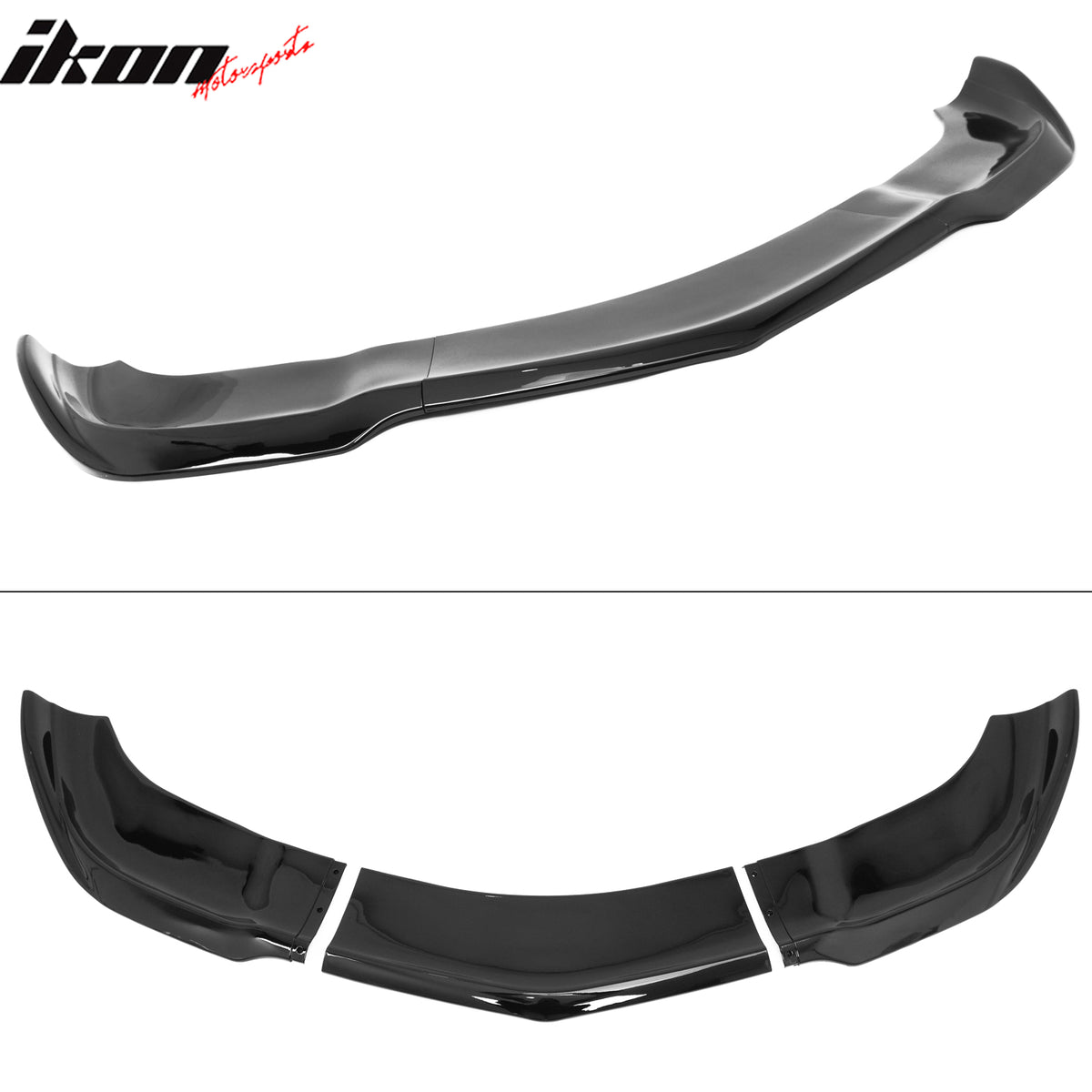 Fits 12-14 Dodge Charger SRT8 IKON PP Front Bumper Lip Chin Spoiler Gloss Black