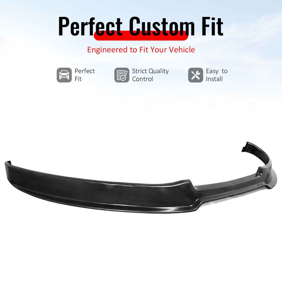 Fit 2012-2014 Ford Focus Base Models (S/SE/SEL/Titanium) Front Bumper Lip