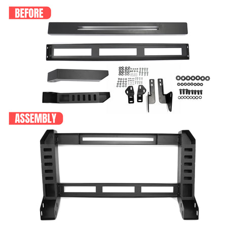 Fits 19-24 Ram 1500 Bull Bar Front Brush Push Bumper Grille Guard Protector