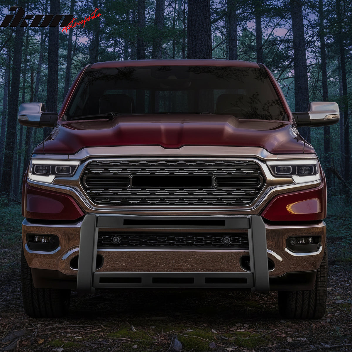 Fits 19-24 Ram 1500 Bull Bar Front Brush Push Bumper Grille Guard Protector