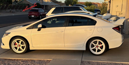 Fits 12-15 Honda Civic Sedan 9th MD Style Side Skirts Rocker Panels Unpainted PP