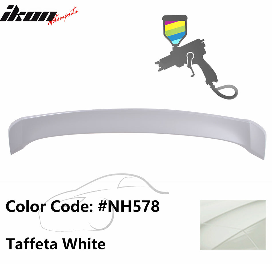 2012-2015 Honda Civic Modulo Style Painted #NH578 White Trunk Spoiler