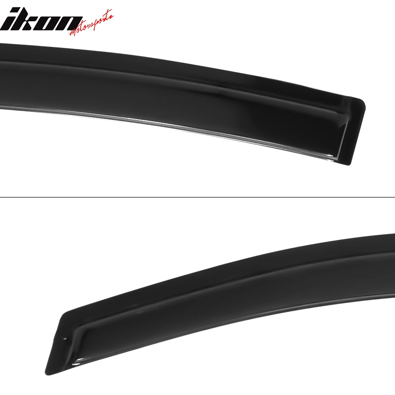 Slim Black Acrylic Window Visors For 2012-2015 Honda Civic Sedan – 4-Piece Rain Guard Set