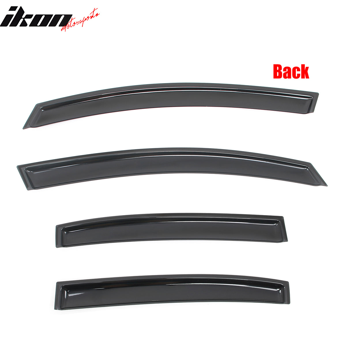 Fits 12-15 Honda Civic Sedan 4PC In Channel Window Visors Rain Deflector Acrylic