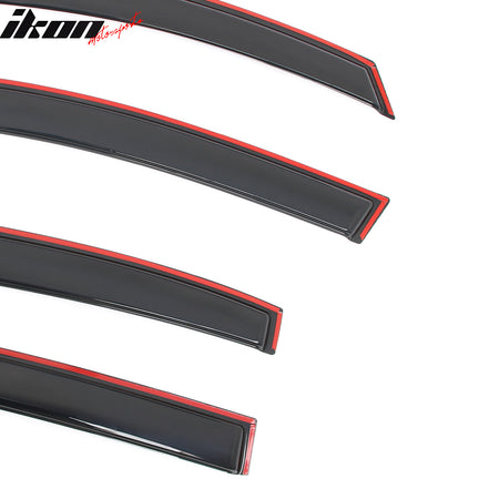 Fits 12-15 Honda Civic Sedan 4PC In Channel Window Visors Rain Deflector Acrylic