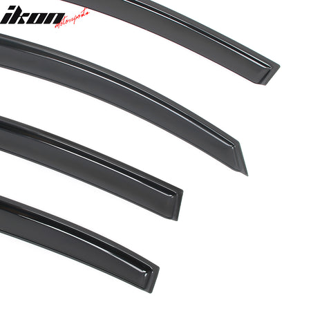 Fits 12-15 Honda Civic Sedan 4PC In Channel Window Visors Rain Deflector Acrylic