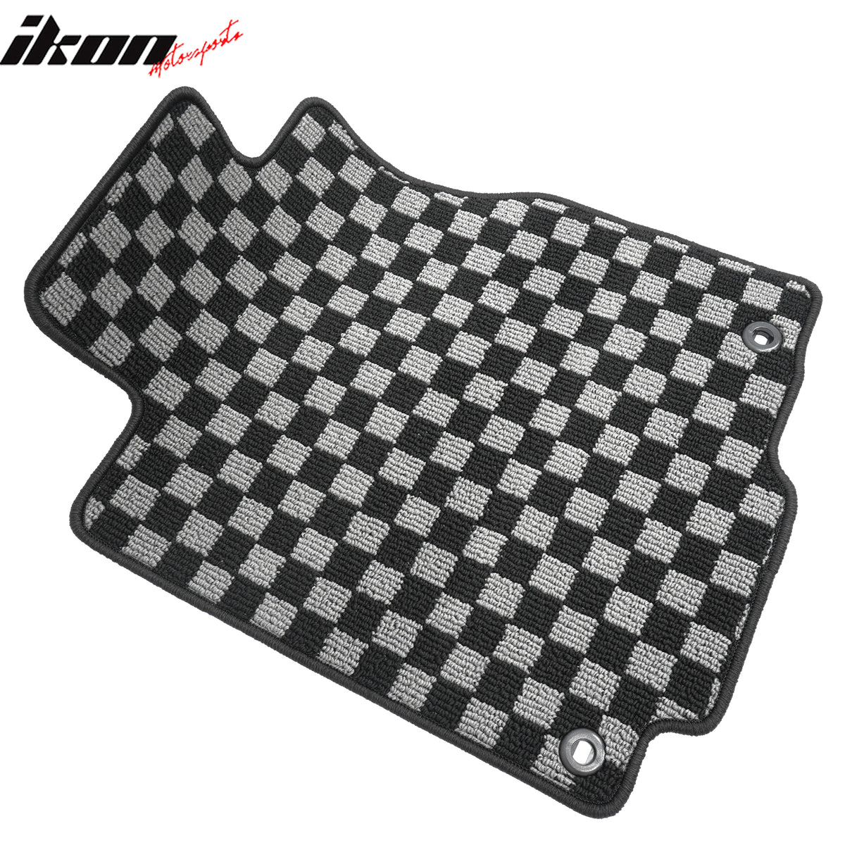 For 12-16 Honda CR-V Auto Floor Mats Non-Slip Carpets Checkered Black Gray Plaid