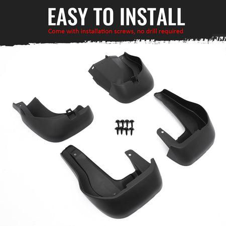 Fits 12-16 Honda CR-V Front & Rear Fender Mud Flaps Wheel Arch Splash Guards PP