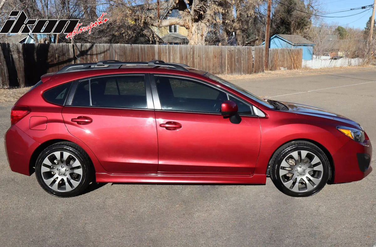 2012-2016 Subaru Impreza XV Crosstrek Unpainted Black Roof Rack Cross