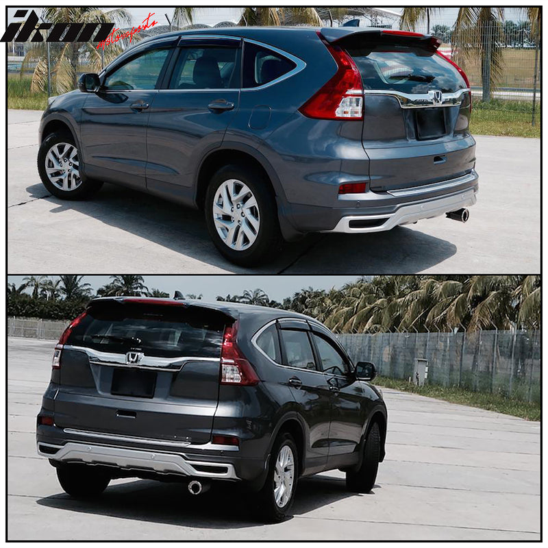 Fits 12-16 Honda CR-V CRV OE Style Rear Roof Window Spoiler Wing ABS Gloss Black