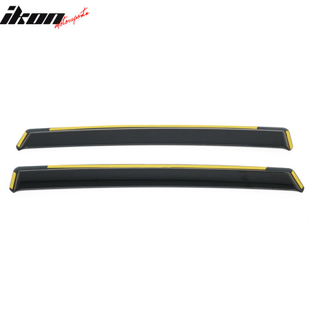 Fits 12-16 Honda CR-V Side Window Visors Injection PC In-Channel Deflectors 4PCS