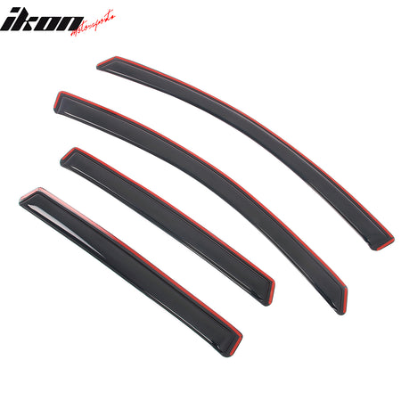 Fits 12-16 Honda CR-V Window Visors In-Channel Deflectors Rain Vent Guard 4PCS