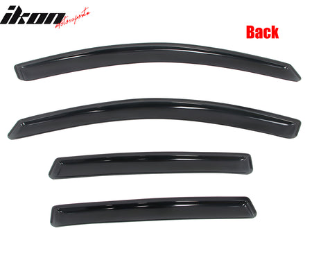 Fits 12-16 Honda CR-V Window Visors In-Channel Deflectors Rain Vent Guard 4PCS
