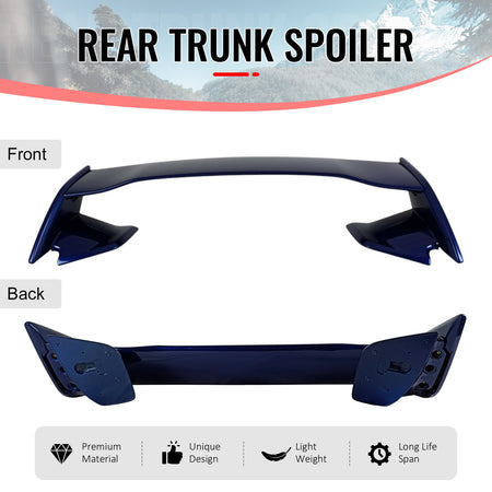 Fit 12-16 Subaru Impreza 15-21 WRX STI Style Trunk Spoiler Painted #K3X Blue 5PC