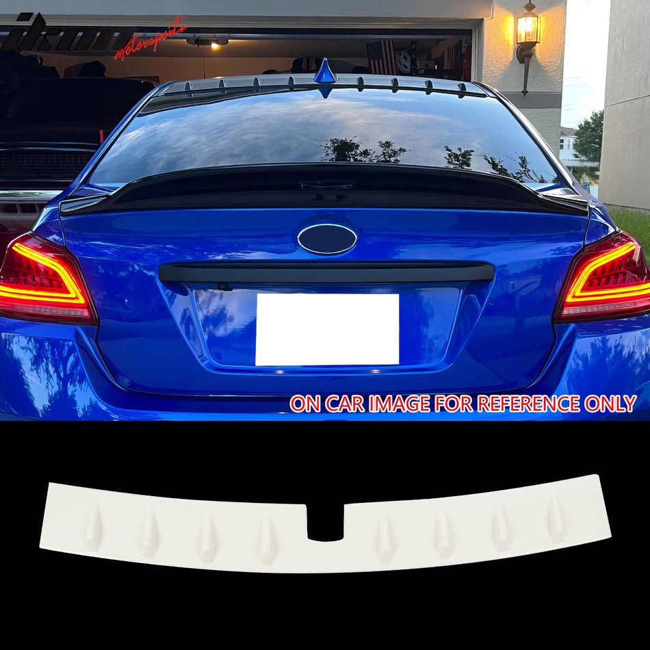 2012-2016 Subaru WRX STI Japan Style Painted Pearl White Roof Spoiler