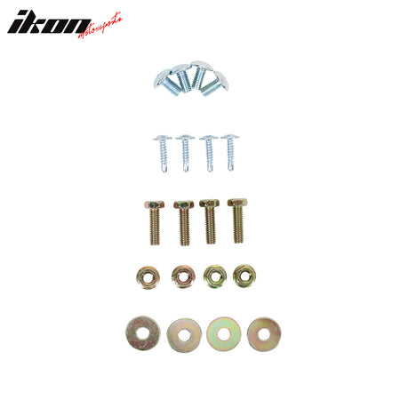 Fits 12-16 Tesla Model S Front Bumper Lip IKON Spoiler Unpainted 3PC Splitter