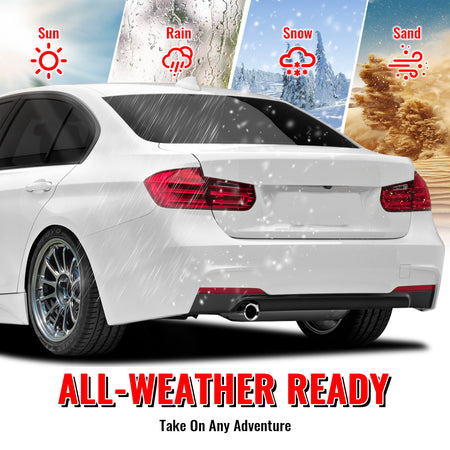 Fits 12-18 BMW F30 F35 3 Series Rear Bumper Cover Replacement W/Diffuser PP