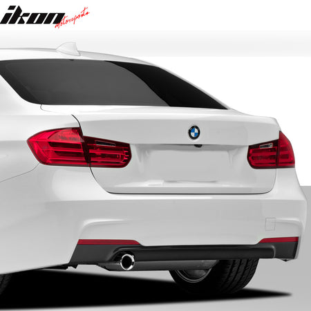 Fits 12-18 BMW F30 F35 3 Series Rear Bumper Cover Replacement W/Diffuser PP