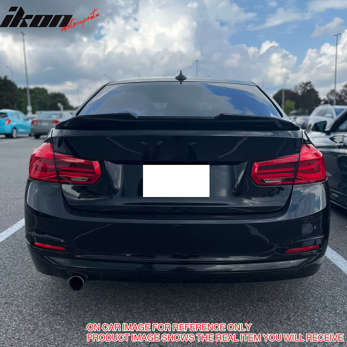 Fits 12-18 BMW F30 3-Series F80 M3 Sedan PSM Trunk Spoiler Carbon Fiber Print