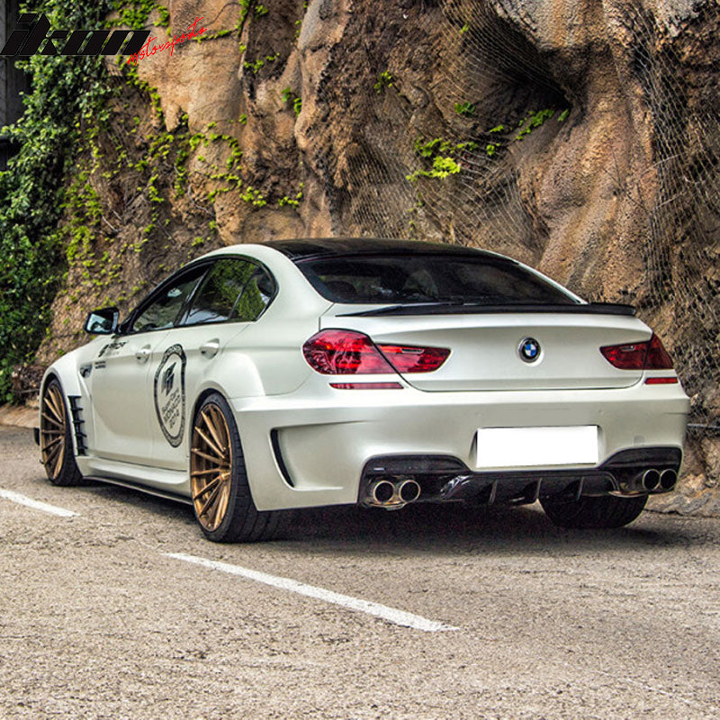 Rear Spoiler Wing for 2012-2018 BMW F12 6 Series, Matte Black ABS