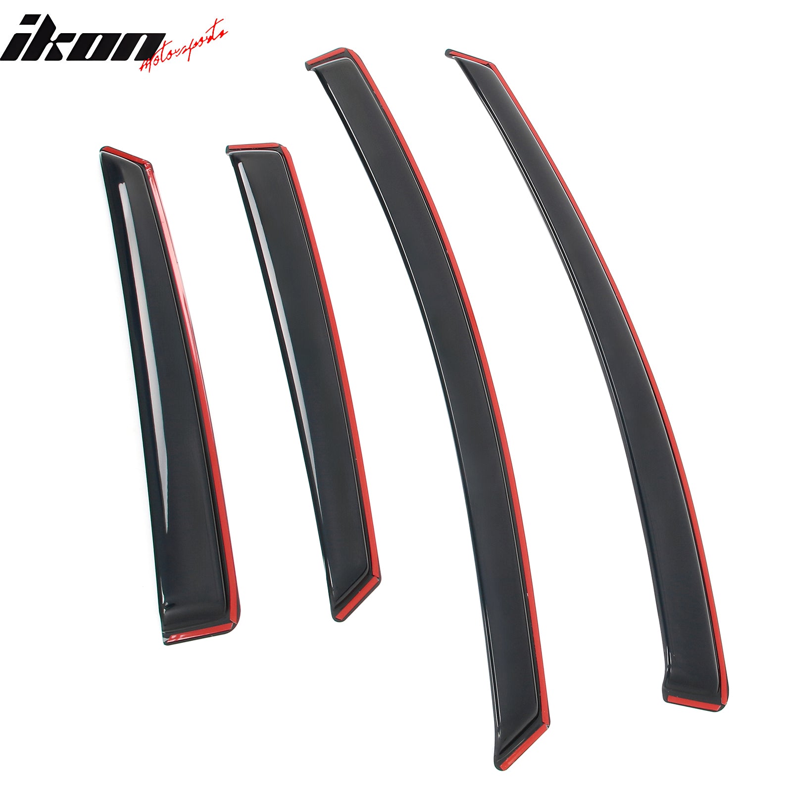 Fits 12-18 Ford Focus Sedan& Hatchback In-Channel Window Visors Rain Deflectors