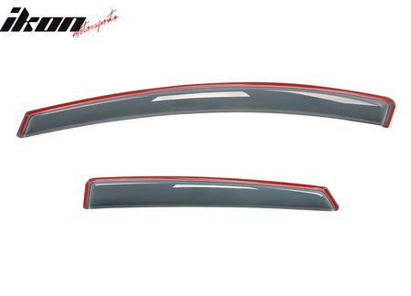 Fits 12-18 Ford Focus Sedan& Hatchback In-Channel Window Visors Rain Deflectors