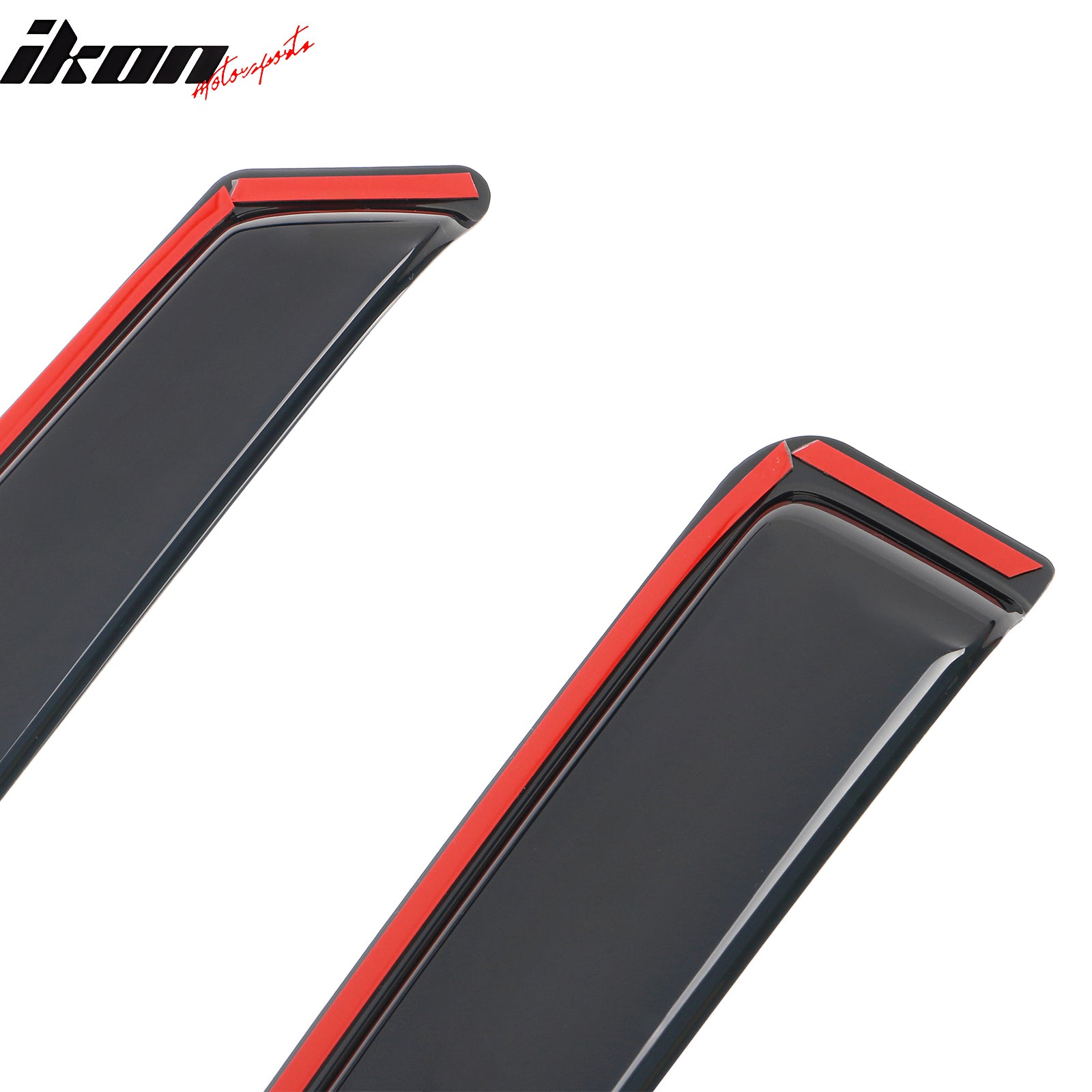 Fits 12-18 Ford Focus Sedan& Hatchback In-Channel Window Visors Rain Deflectors