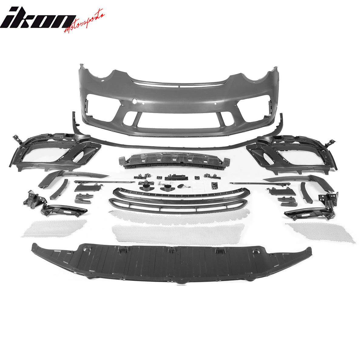 Fits 12-19 Porsche 911 GT3 Style Front Bumper Cover w/ DRL Upgrade 991 to 991.2