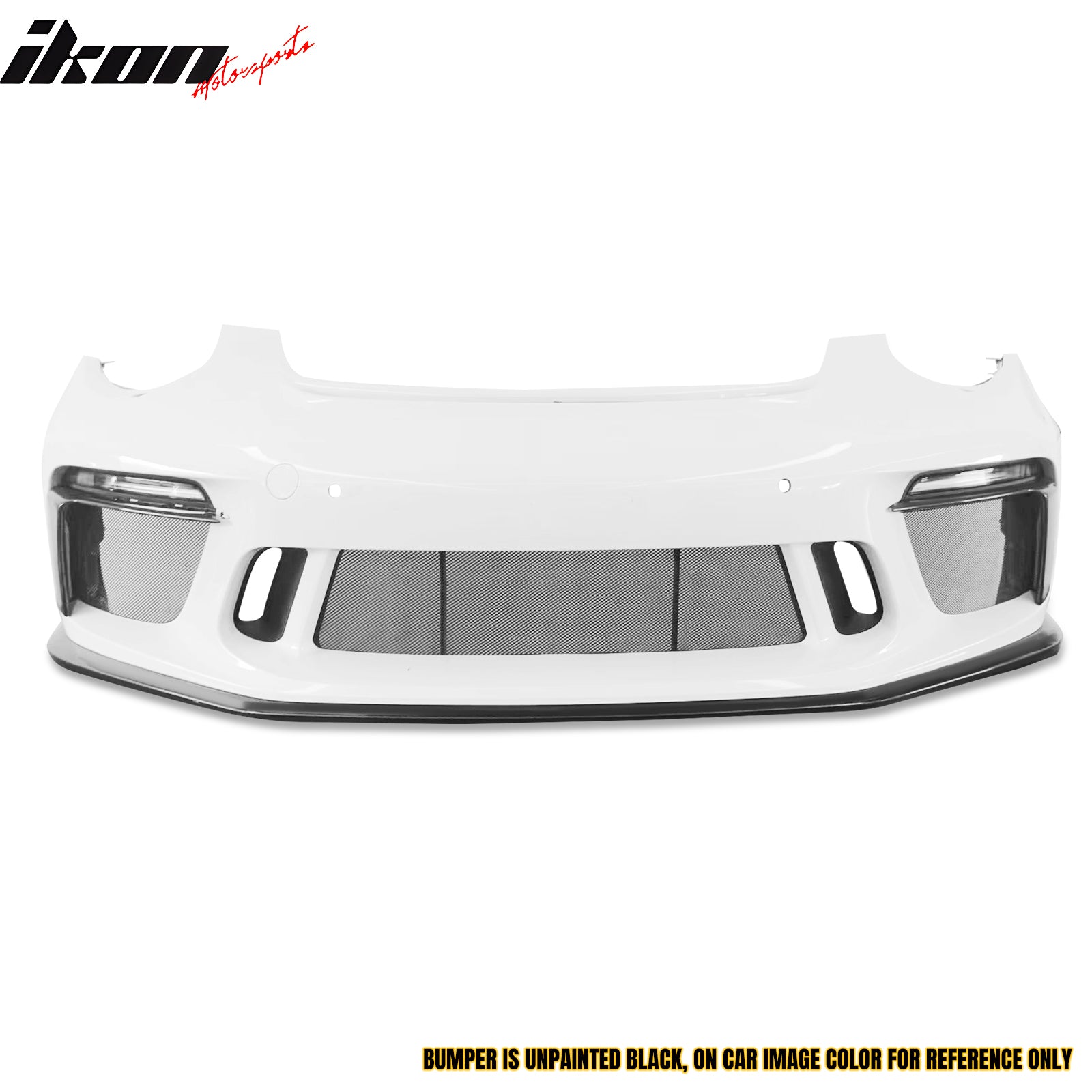 Fits 12-19 Porsche 911 GT3 Style Front Bumper Cover w/ DRL Upgrade 991 to 991.2