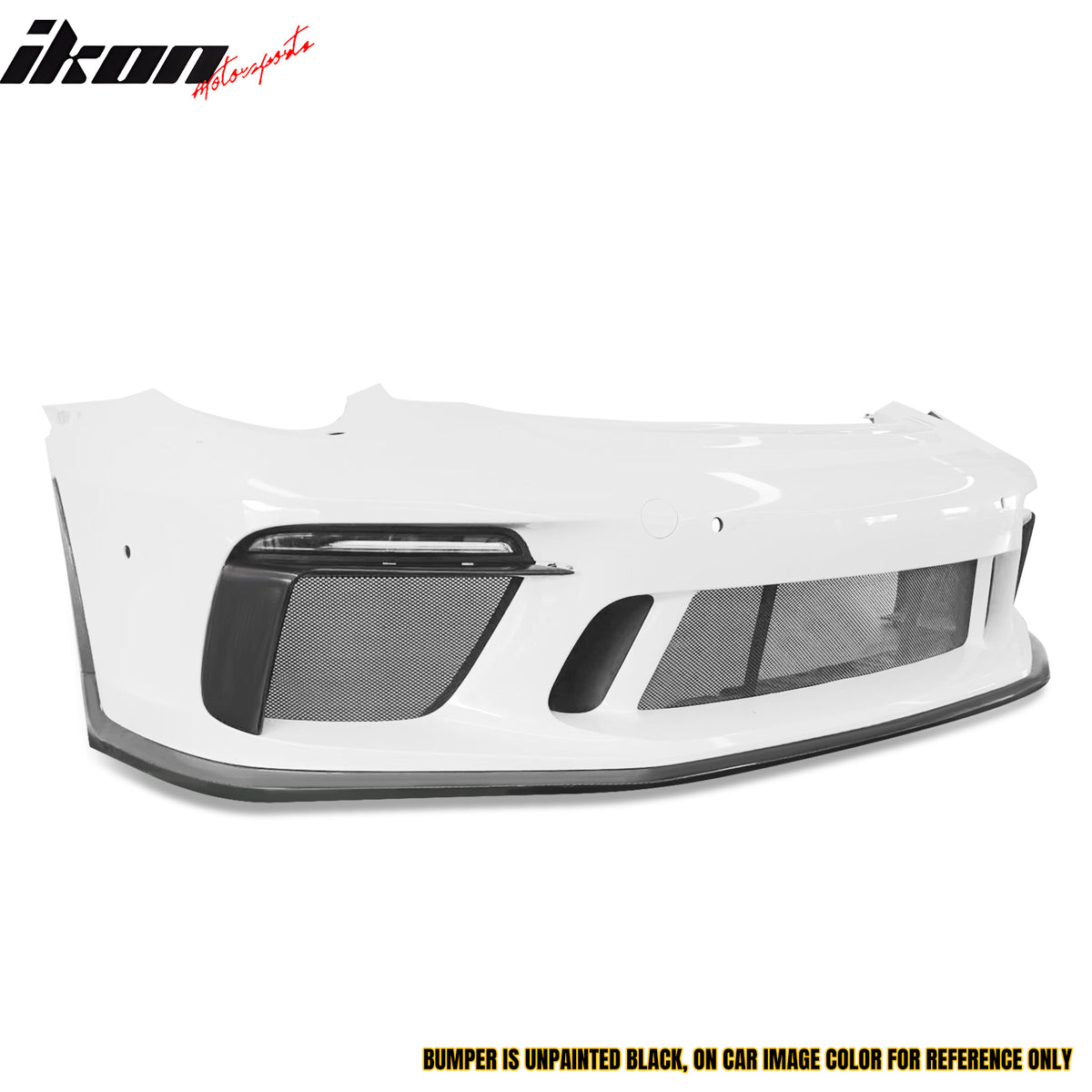 Fits 12-19 Porsche 911 GT3 Style Front Bumper Cover w/ DRL Upgrade 991 to 991.2