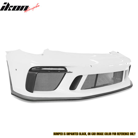 Fits 12-19 Porsche 911 GT3 Style Front Bumper Cover w/ DRL Upgrade 991 to 991.2