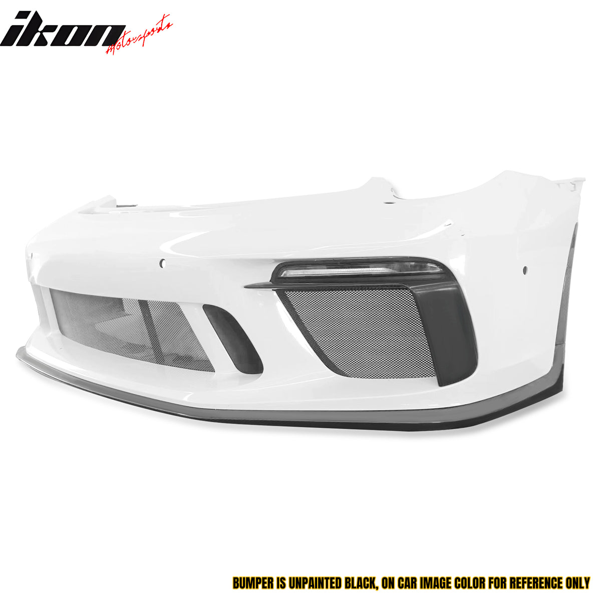 Fits 12-19 Porsche 911 GT3 Style Front Bumper Cover w/ DRL Upgrade 991 to 991.2