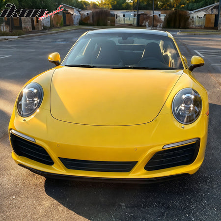 Fits 12-19 Porsche 911 OE Style Front Bumper Cover w/ DRL Upgrade 991.1 to 991.2