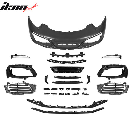 Fits 12-19 Porsche 911 OE Style Front Bumper Cover w/ DRL Upgrade 991.1 to 991.2