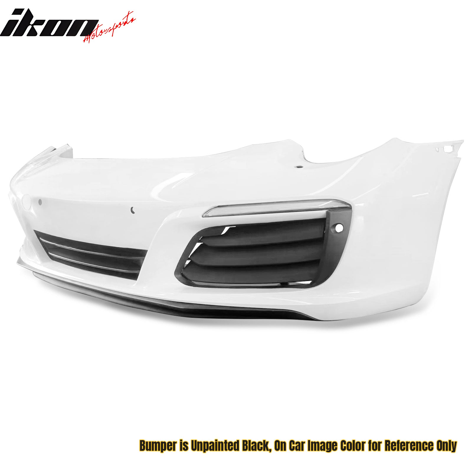 Fits 12-19 Porsche 911 OE Style Front Bumper Cover w/ DRL Upgrade 991.1 to 991.2
