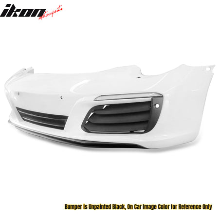 Fits 12-19 Porsche 911 OE Style Front Bumper Cover w/ DRL Upgrade 991.1 to 991.2