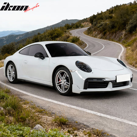 For 12-19 Porsche 911 Turbo SD Style Front Bumper Cover + DRL Upgrade 991 to 992