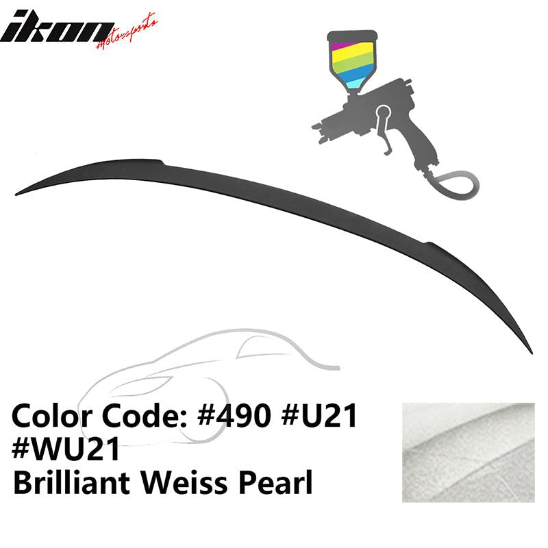 2012 - 2019 BMW F13 M6 Coupe V Style Rear Spoiler ABS490 Brilliant Weiss PearlIkon Motorsports