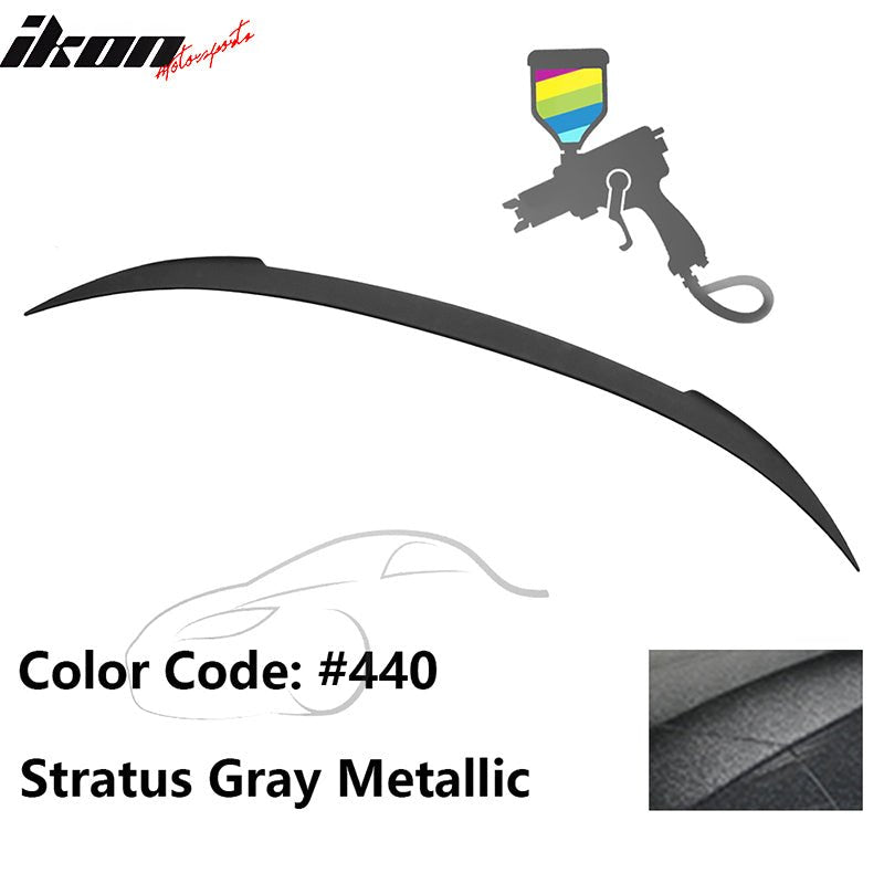 2012 - 2019 BMW F13 M6 Coupe V Style Rear Spoiler ABS440 Stratus Gray MetallicIkon Motorsports