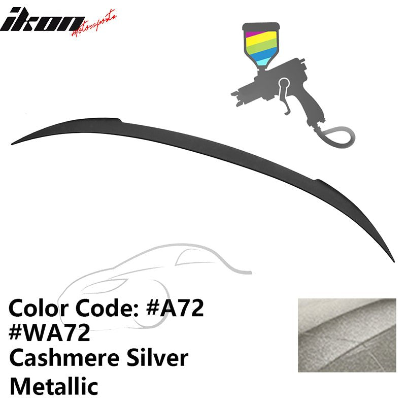 2012 - 2019 BMW F13 M6 Coupe V Style Rear Spoiler ABSA72 Cashmere Silver MetallicIkon Motorsports