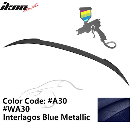 2012 - 2019 BMW F13 M6 Coupe V Style Rear Spoiler ABSA30 Interlagos Blue MetallicIkon Motorsports