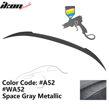 2012 - 2019 BMW F13 M6 Coupe V Style Rear Spoiler ABSA52 Space Gray MetallicIkon Motorsports