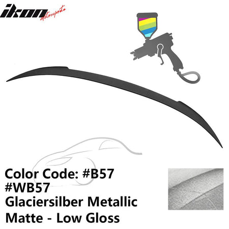 2012 - 2019 BMW F13 M6 Coupe V Style Rear Spoiler ABSB57 Glaciersilber Metallic Matte - Low GlossIkon Motorsports