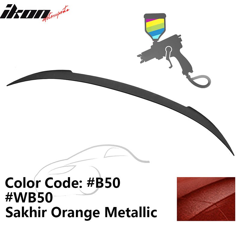 2012 - 2019 BMW F13 M6 Coupe V Style Rear Spoiler ABSB50 Sakhir Orange MetallicIkon Motorsports