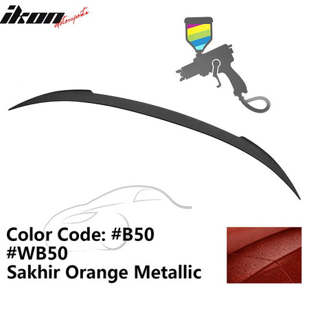 2012 - 2019 BMW F13 M6 Coupe V Style Rear Spoiler ABSB50 Sakhir Orange MetallicIkon Motorsports
