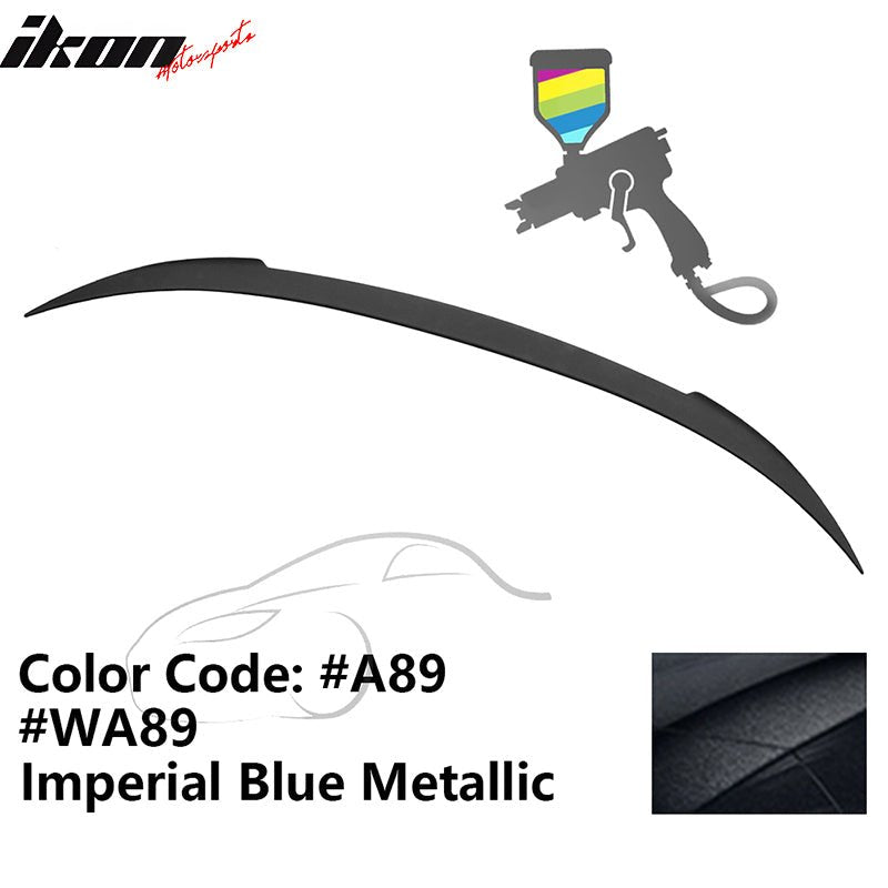 2012 - 2019 BMW F13 M6 Coupe V Style Rear Spoiler ABSA89 Imperial Blue MetallicIkon Motorsports