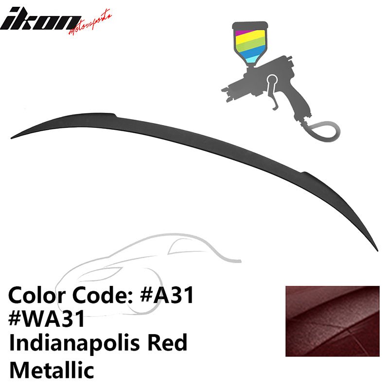 2012 - 2019 BMW F13 M6 Coupe V Style Rear Spoiler ABSA31 Indianapolis Red MetallicIkon Motorsports